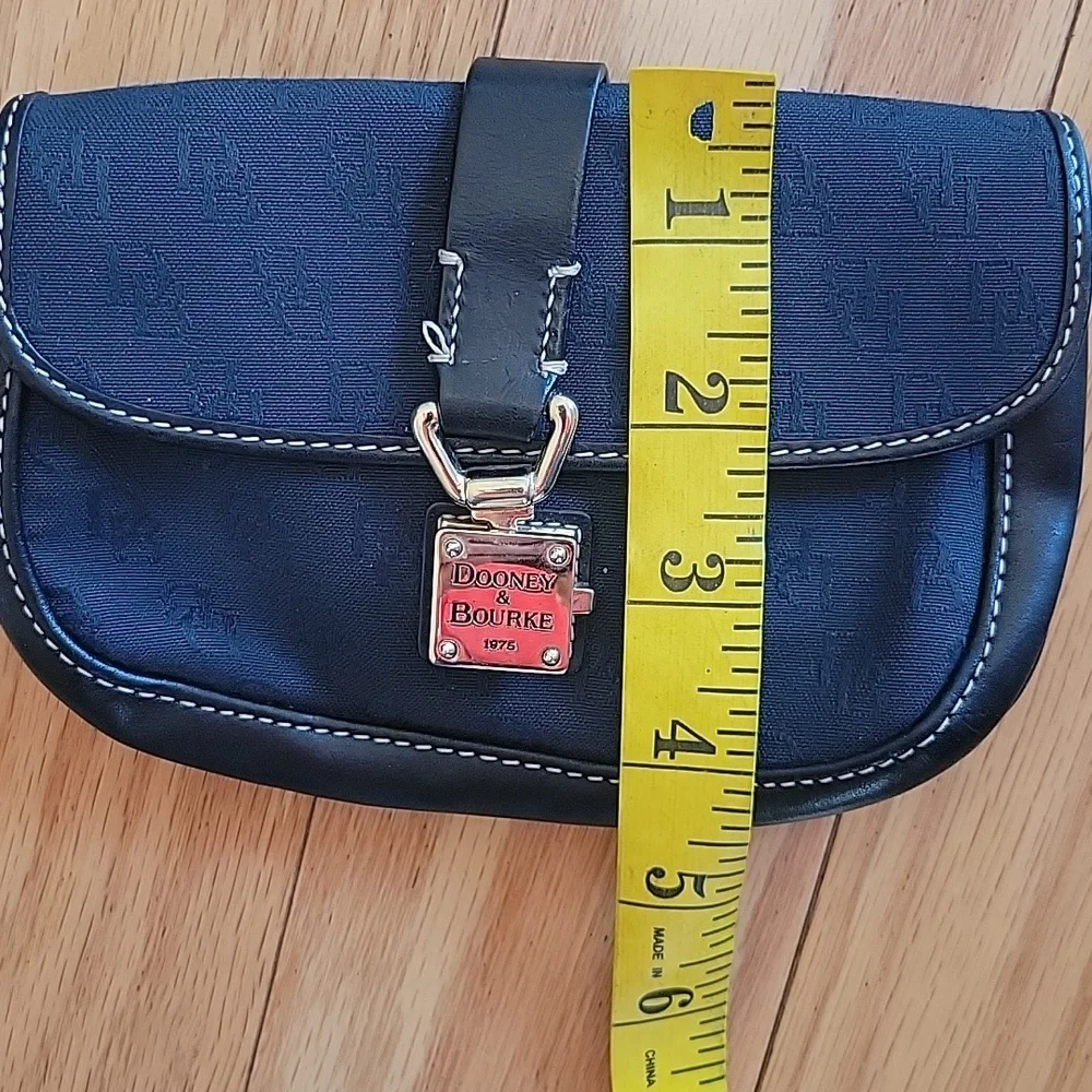 Dooney & Bourke Signature Wristlet With Gold Hardware